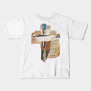 Abstract Scripture Art Cross Tshirt Kids T-Shirt